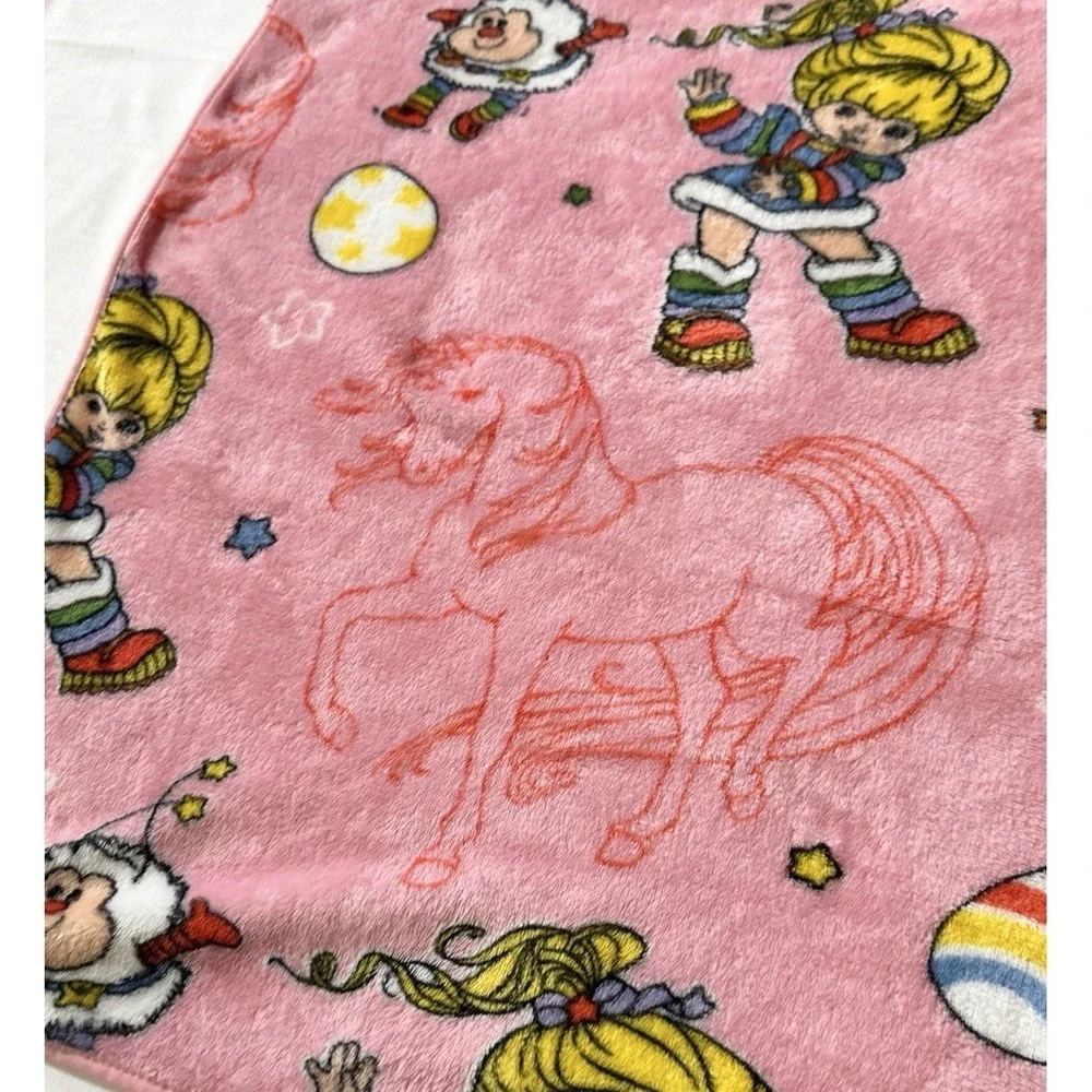 Rainbow Brite Throw Blanket Starlite 80s Kidcore Kawaii Pastelcore Nostalgiacore